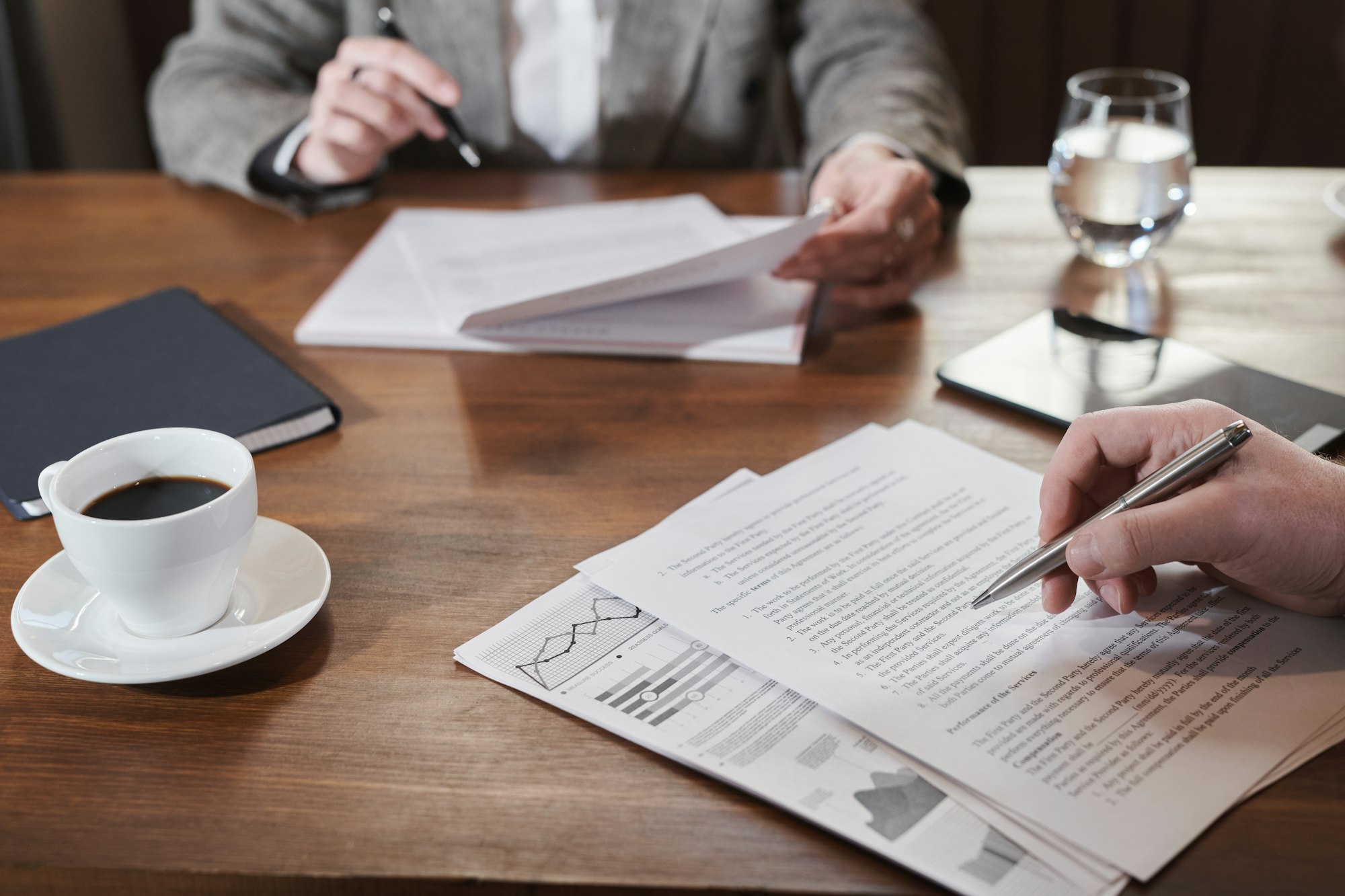 Reading business contract